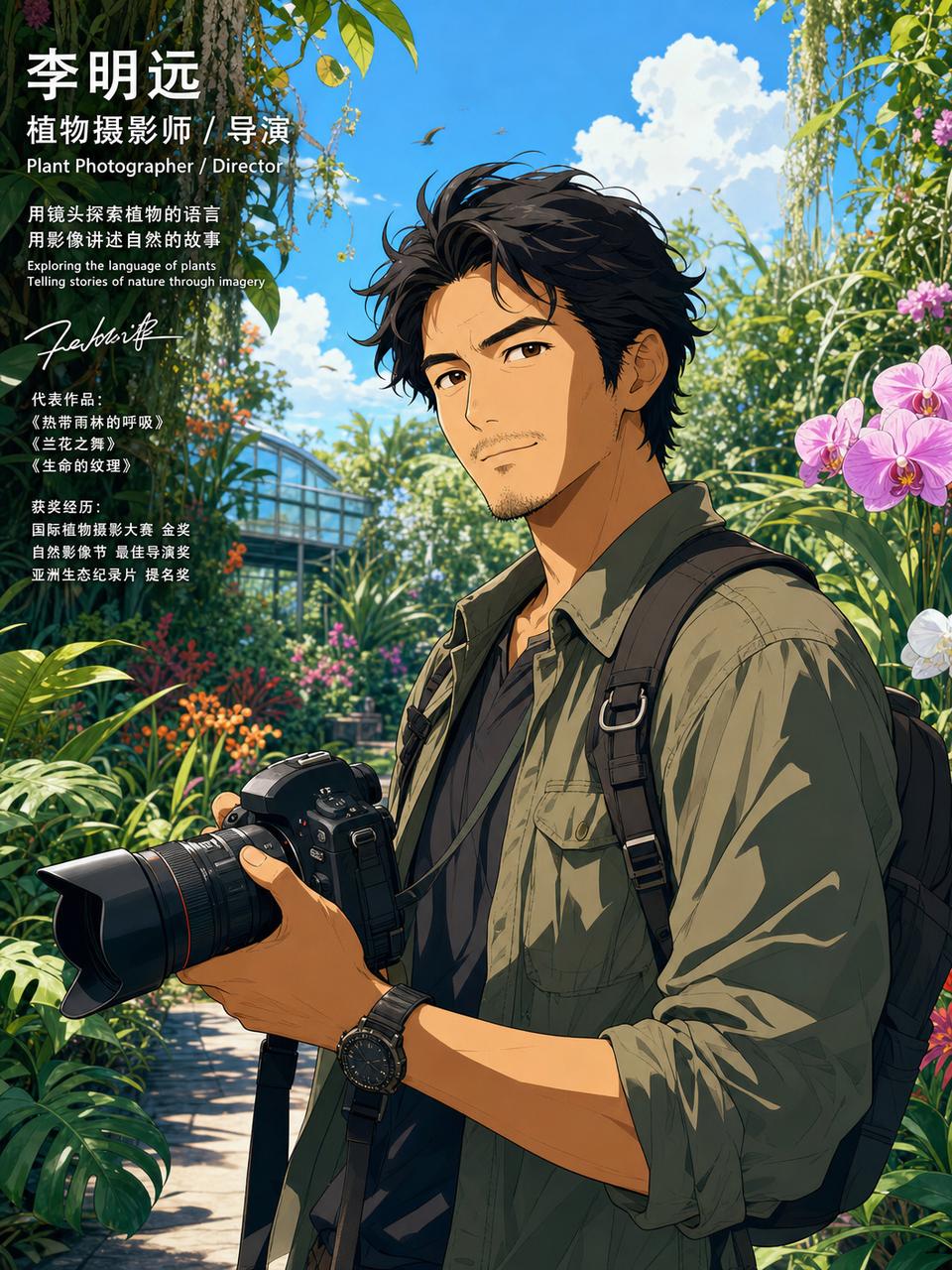 ai去衣植物摄影师李明远